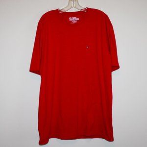 men's Tommy Hilfiger red cotton t-shirt Size XXL short sleeve flag logo